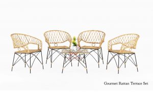 Gourmet Rattan Terrace Set
