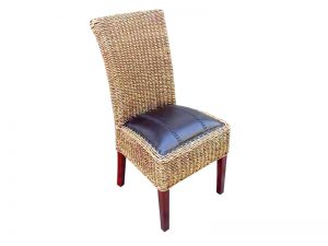 New Salsa with Leather Rattan Dining Chair
