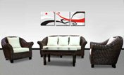 Malaysia living room rattan furniture sets