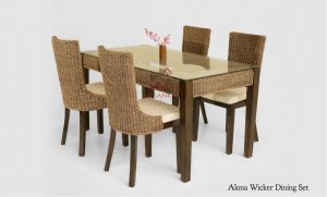 Alona Rattan Dining Set