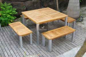 Laris Bench Dining Set