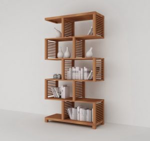 Girona wooden book rack