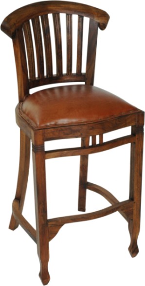 Whitehorse slat barstool