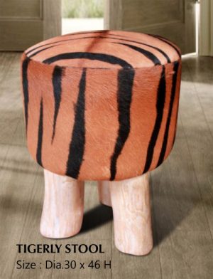 Tigerly woonden stool furniture