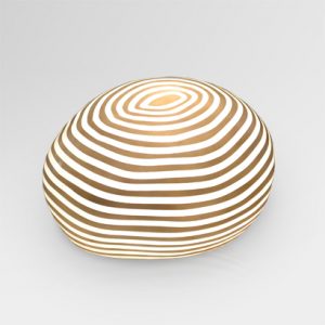 Zebra Stone Floor Lamp Large