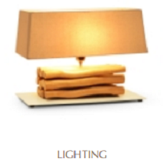 decorative lighting in furniture for hotel