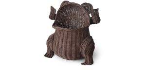 Frog Basket Brown