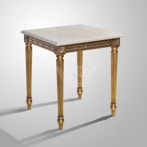 Kasha Side Table Marble Top