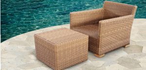 Kroya Chair and Stool Set