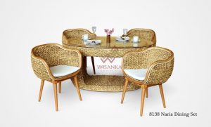 Naria Rattan Dining Set