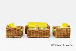 Stenli Rattan Living Set